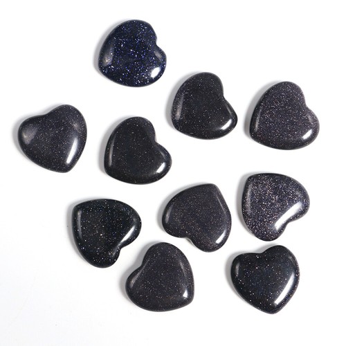 10x Edelstein Heilstein Herz Stein Glücksbringer Chakren Schutzstein 20x20mm - Bild 72 von 86