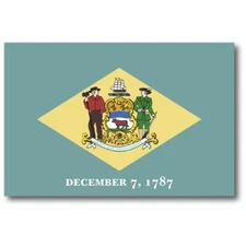 Magnet Me Up Delaware Car Magnet Decal US State Flag 4x6 Refrigerator Locker SUV