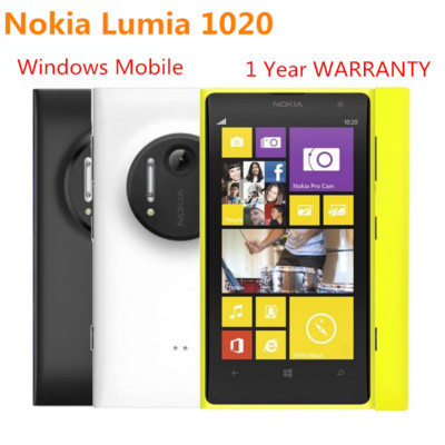 Original Nokia Lumia 1020 Black WiFi 41MP 4.5'' Unlocked Windows PhoneNew Sealed