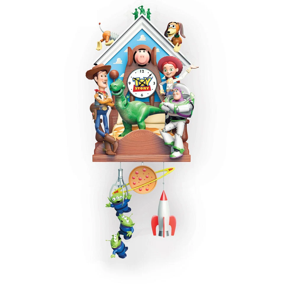 Bradford Exchange Hand-Painted Toy Story Clock NEW!