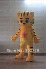 New Adult Yellow Cat Professional Adult Christmas Halloween Mascot Costume
