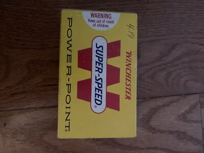 Vintage Winchester Super Speed Power Point 8mm Mauser Empty Box Vintage