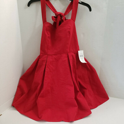 New Lauren James Livingston Seersucker Womens Solid Red