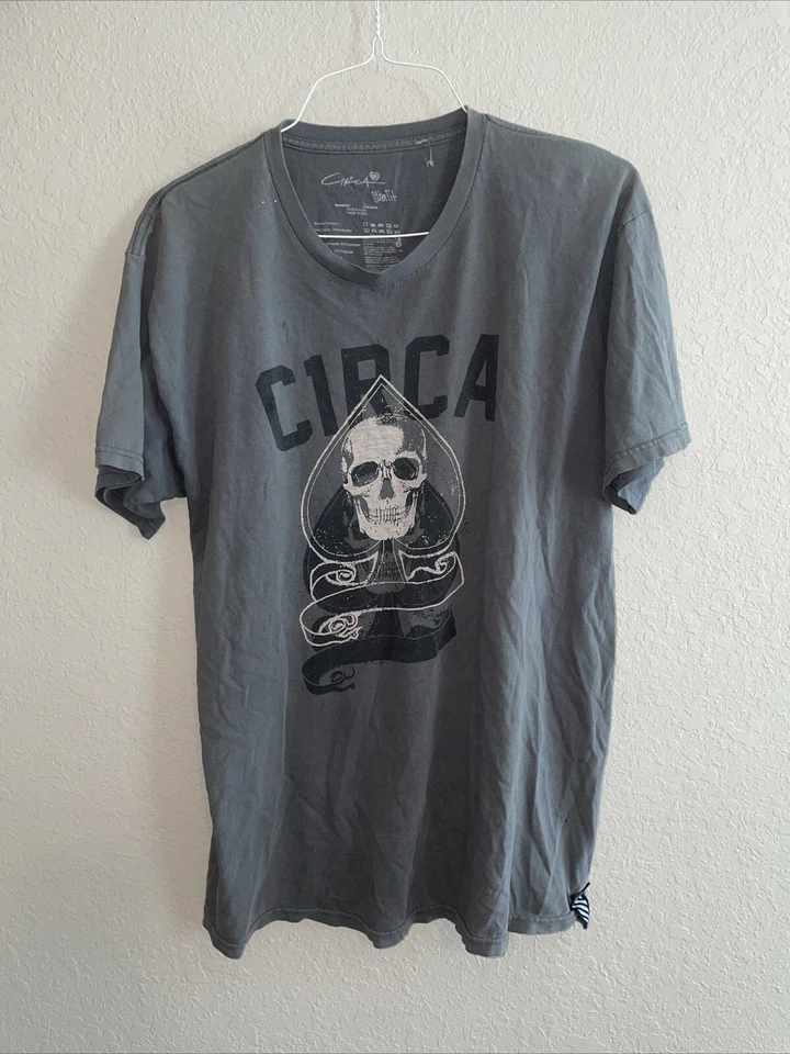 Camisa de skateboarding calzado circa negra vintage para hombre - talla grande hecha en Estados Unidos Foto 3 de 4