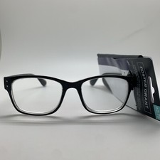 E363 Foster Grant  Tristan Black 2.75 READERS Reading Glasses