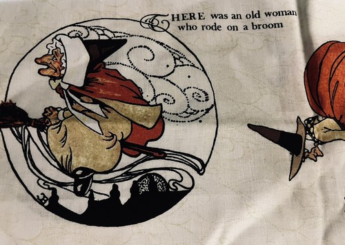 Goose Tales by J. Wecker Frisch 2019 Riley Blake Old Witches on Brooms #2 BTFQ - Picture 4 of 8