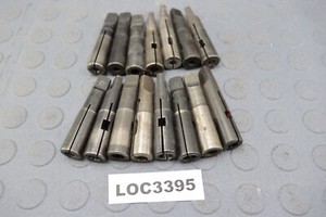 #2 MORSE TAPER LETTER DRILL COLLETS  LOT OF 15 LOC3395