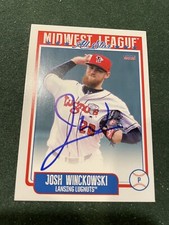 Boston Red Sox Josh Winckowski Signed 2019 Midwest League All-Star Auto Card