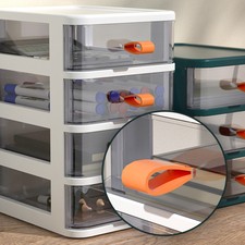 Plastic Storage Drawers Draw Tower Unit Office Desktop Tabletop Home School Tidy