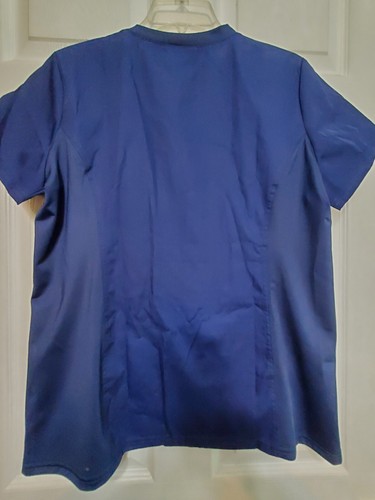 NWOT-UA Scrubs Scrub Top size M~Navy w/Princess Seams-Chest 22"/L 27" - Picture 2 of 4