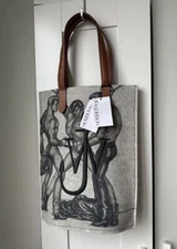 J.W. Anderson X Tom Of Finland Flannel Printed Logo Tote Bag