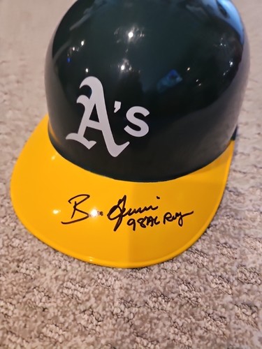 Ben Grieve Oakland A's Autograph Helmet "98 ALROY" Schwartz COA - Picture 2 of 5