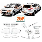 25P Accessories Chrome Molding Covers Trims For Ford Escape 2013 2014 2015 2016