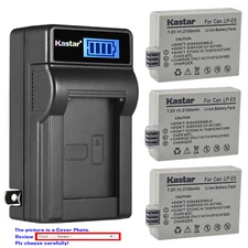 Kastar Battery LCD Wall Charger for Canon LP-E5 LC-E5E Canon EOS Rebel XS Camera