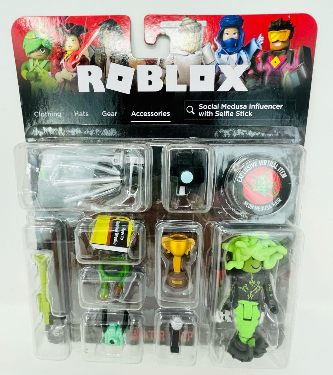 Mini Figura Roblox - Avatar Shop - Social Medusa Influencer