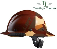 LIFT Safety HDF50-20CD DAX Desert Camo Natural, Full Brim Hard Hat