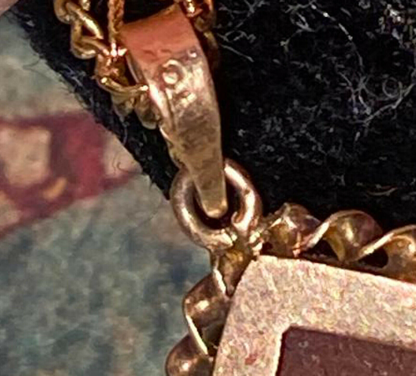 Antique Victorian Intaglio Necklace Set 10K Gold … - image 9
