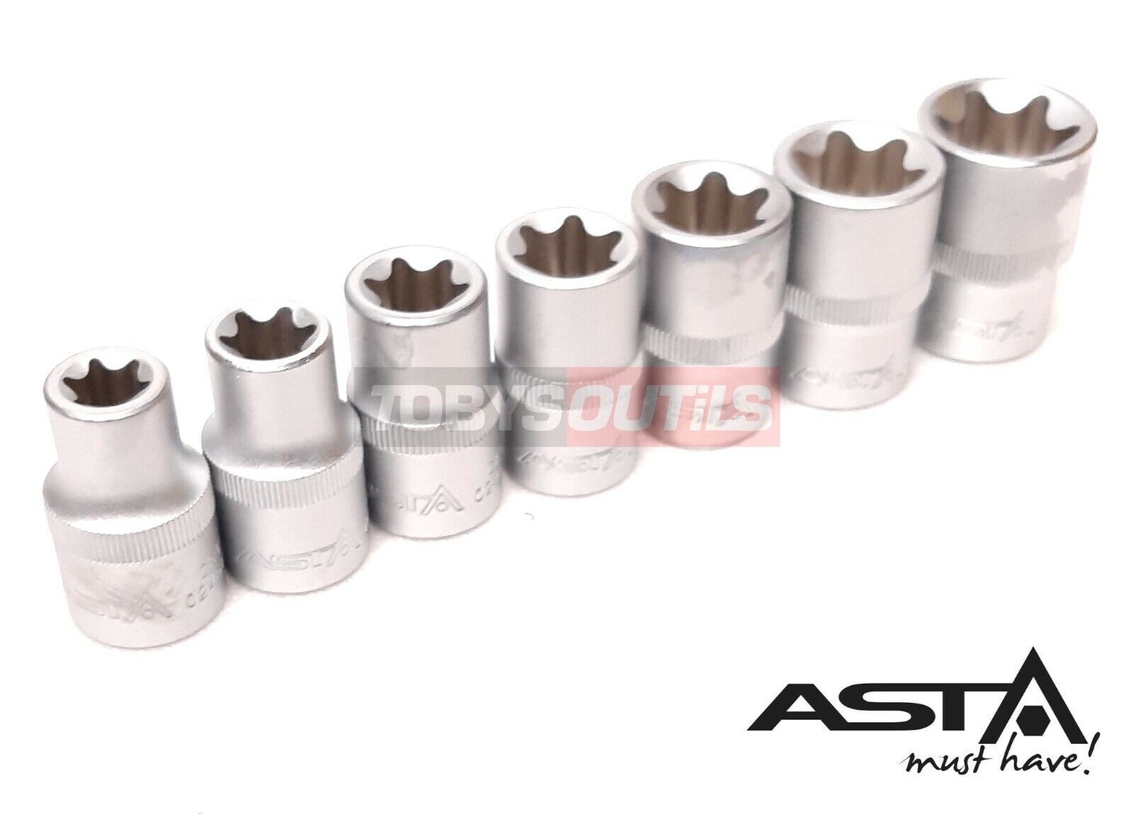 Coffret douilles Torx Resitorx 1/2 outillage de serrage E12 à E24 et T10 à T60 - 4