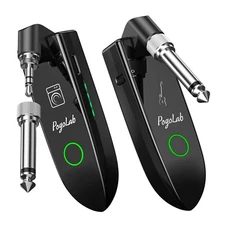 POGOLAB WS-1000 Guitar Wireless System UHF Transmitter Receiver 10 Channels