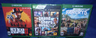 Xbox One NEW; Red Dead Redemption 2, Grand Theft Auto V Premium ED, Far Cry 5