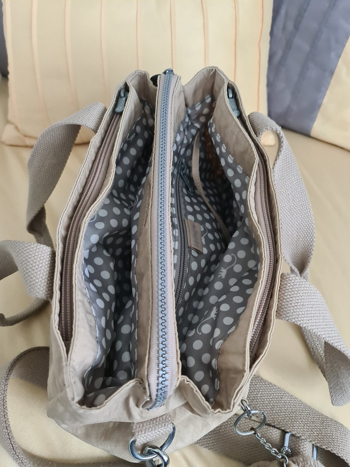 KIPLING BEIGE CROSSBODY BAG WITH LIESBETH MONKEY eBay