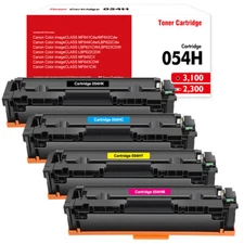 4PK Toner Cartridge for Canon 054 H Imageclass MF640C MF644cdw MF642cdw LBP620