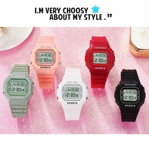 Reloj deportivo de pantalla digital para hombres y mujeres unisex niños niñas niños rectangular vendedor del Reino Unido - Imagen 4 de 28