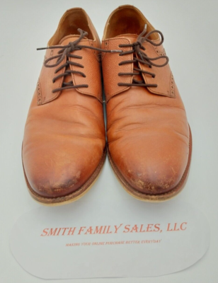 Warfield & Grand Sutton Honey Brown Lace-Up Oxford Leather Dress Shoes US 10 Warfield & Grand Holden Cap Toe Oxfords, Tan | Dress Shoes  main image 3