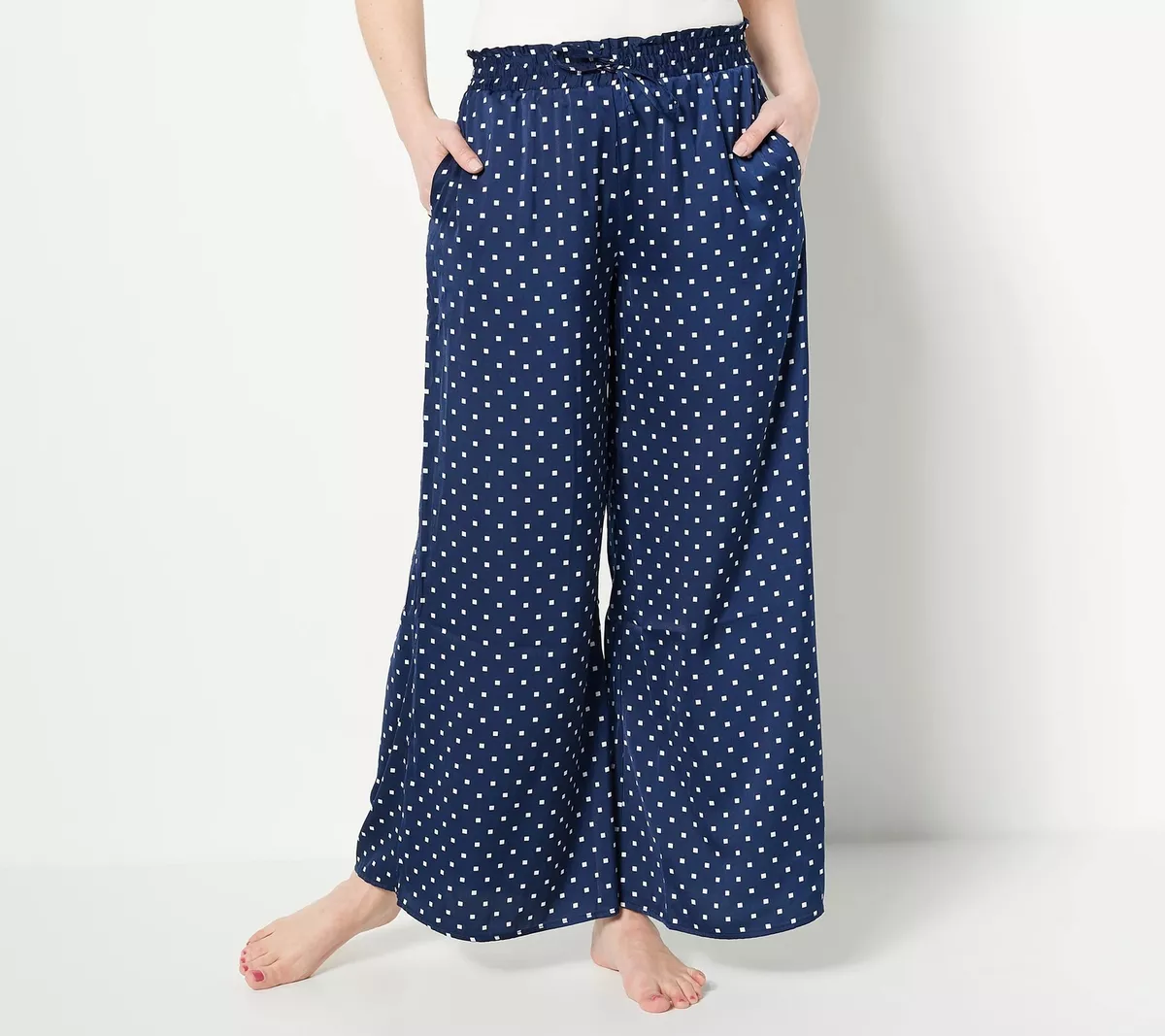 Summersalt The Perfect Palazzo Pants Deep Sea Dot M New