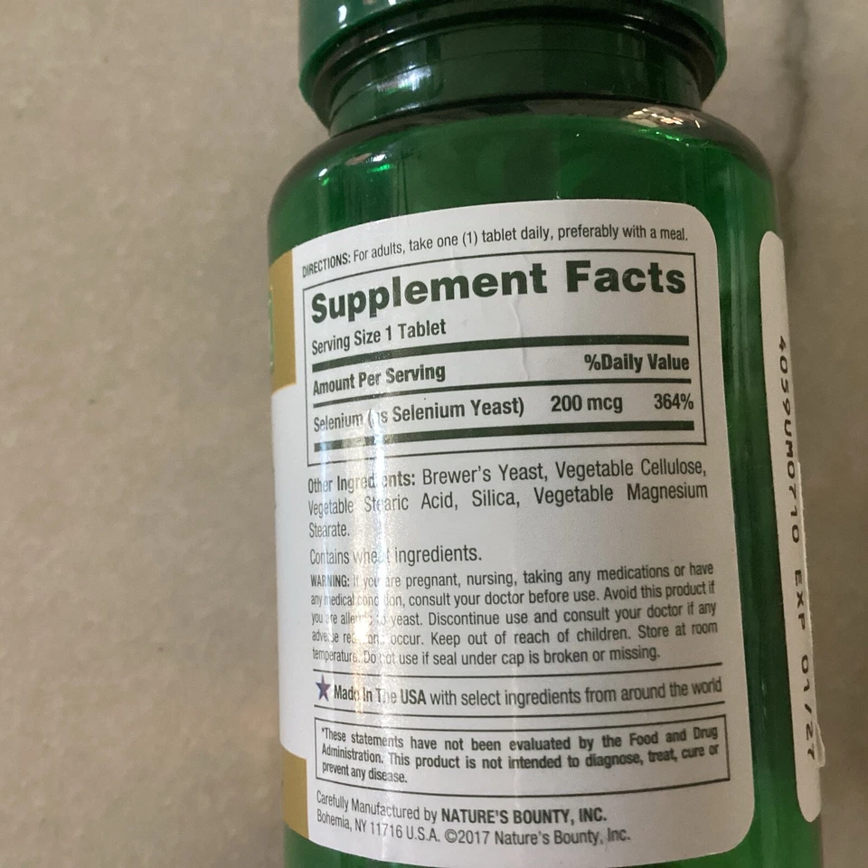 Nature's Bounty Selenium 200mcg Prostate & Immune Health Support Tablets 100 ct - Image 2 of 3