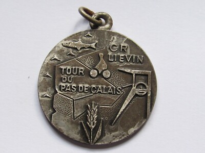 09H9 ANCIENNE MEDAILLE CYCLOTOURISTE CYCLISME TOUR DU PAS DE CALAIS LIEVIN