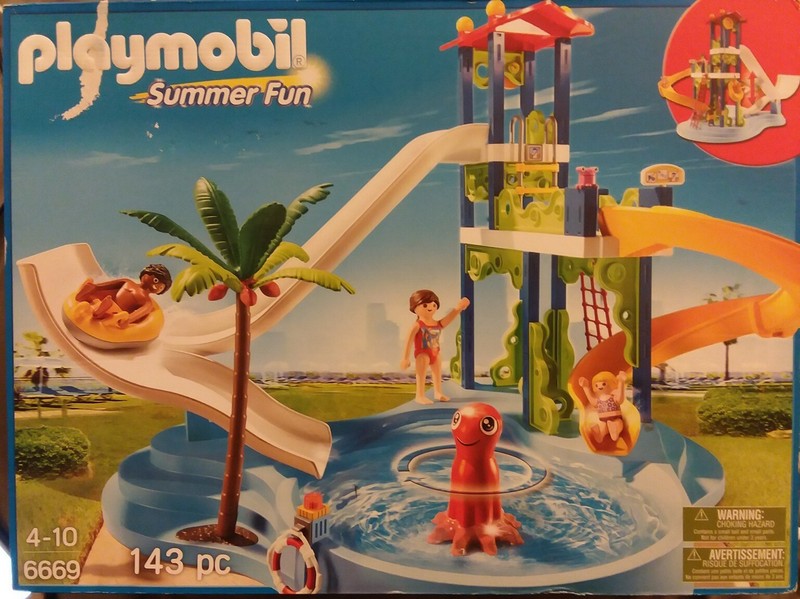 playmobil 6669 summer fun water park with slides