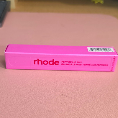 rhode Peptide Lip Tint Jelly Bean Pink Peptides Shea Butter Hydrating 0.3 fl oz