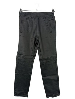 BLUE MONKEY Kunstlederhose Damen Hose Gr. DE 38 schwarz extravaganter Stil