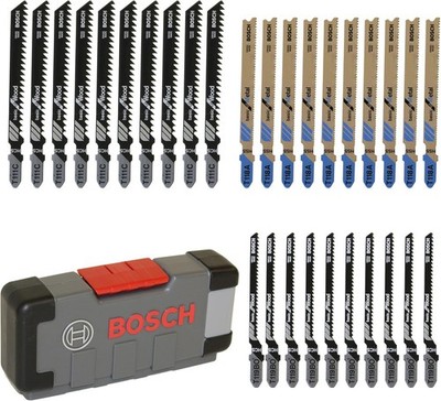Bosch Professional 30tlg. Stichsägeblatt Set Basic für Holz & Metall, Stichsäge