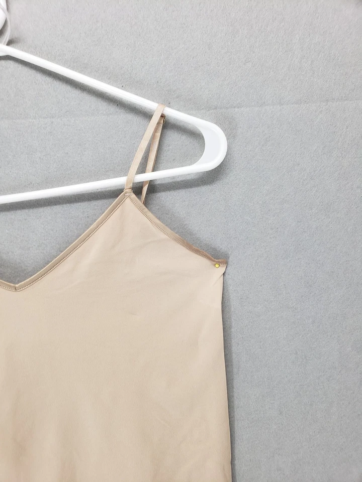 Camiseta sin mangas Banana Republic para mujer mediana beige elástica correa ajustable camisola Foto 3 de 4