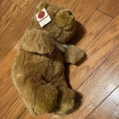 Vintage Etone 1985 14'' Teddy Bear Plush Brown Stuffed Animal 80s Made In Korea