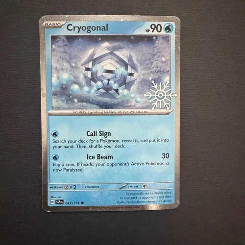 Cryogonal 047/191 Holiday Calendar Pokemon Card Common NM