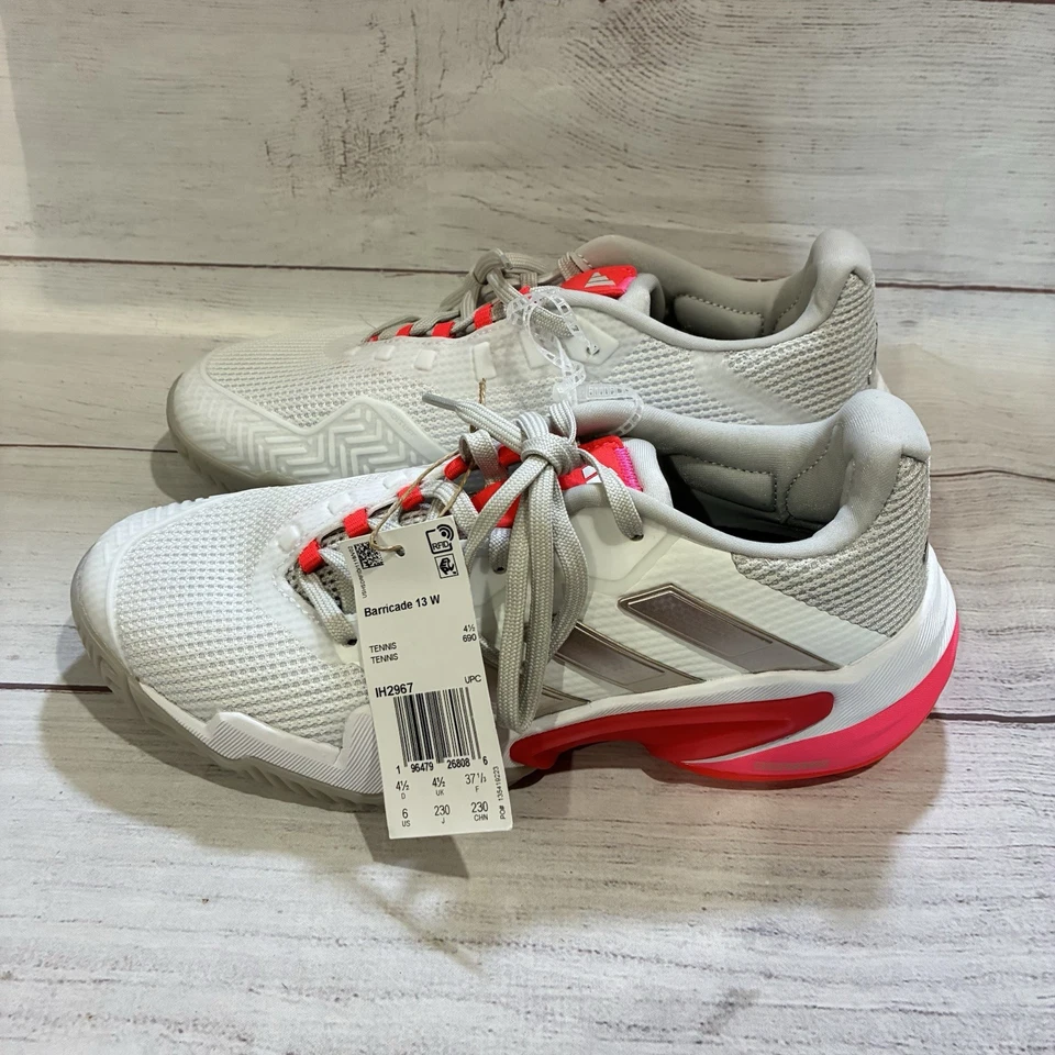 Adidas Barricade 13 All Court Women's Tennis Shoes Sports Training IH2967 Sz.6 - Image 3 of 4