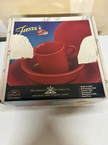 Fiesta Ware 4-Piece Place Setting Scarlet