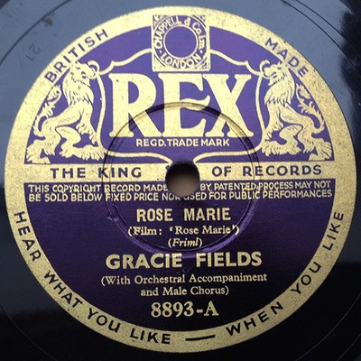 Gracie Fields - Rose Marie / Indian Love Call (Shellac, 10'')