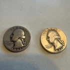 1941 Washington Quarter 25c Two Coin Lot