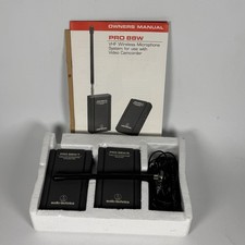 Audio-Technica PRO 88W VHF Wireless Lavalier Clip Microphone Earphone Receiver