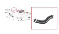 FüR Nissan Pathfinder R51 2.5TD Luftschlauch Einlass Intercooler Turbo 2005-2010