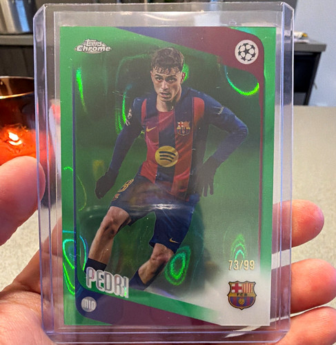 Topps UEFA Club Competitions 2025-26 Pedri FC Barcelona #196 Green /99