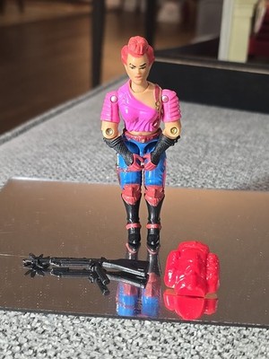 gi joe lot figure 1986 zarana 100% complete no broken heels