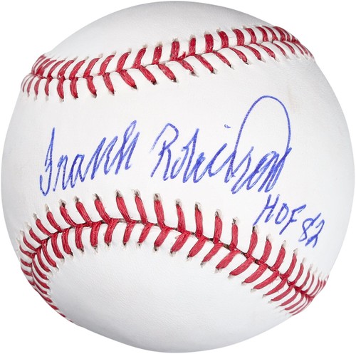 Frank Robinson Baltimore Orioles signierter Baseball mit "HOF" Insc - BAS