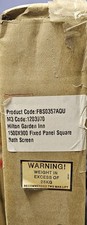 Fixed Glass & Silver Bath/shower Screen 150 X 90cm square edge New rrp £525