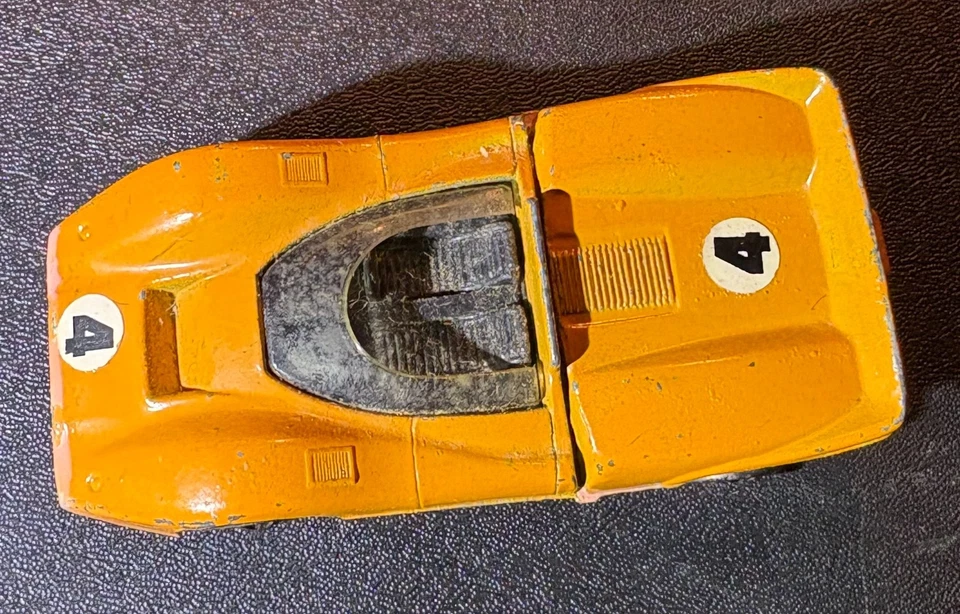 1968 McLaren M6A #4 redline Mattel hot wheels race car 1968 Mc Laren - Image 2 of 4