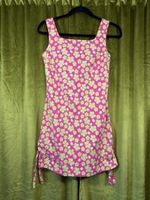 Vintage Y2k Lily Pulitzer Mini Shift Dress with Ladybugs and Flowers. Size 2